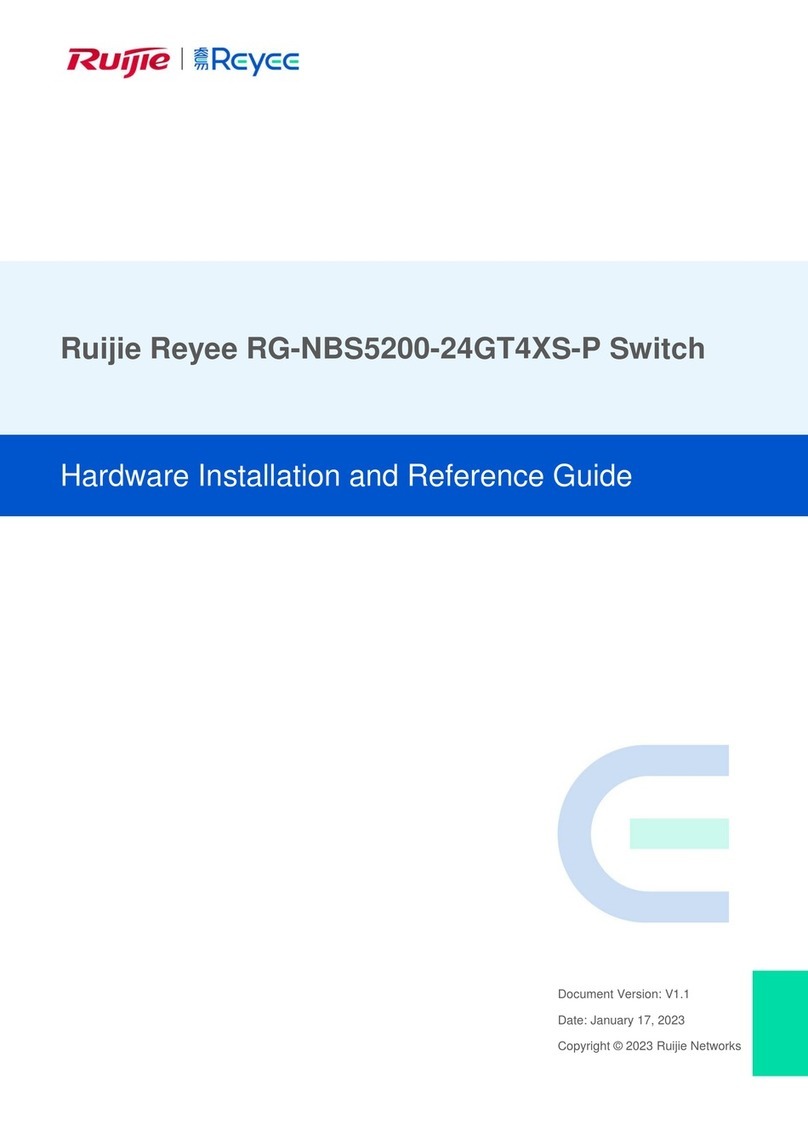 Ruijie Reyee RG-NBS5200-24GT4XS-P Installation and operating manual