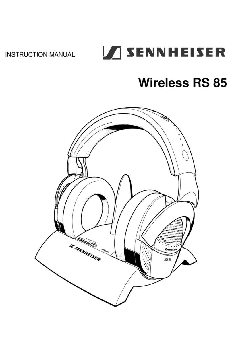 Sennheiser RS85 instruction manual