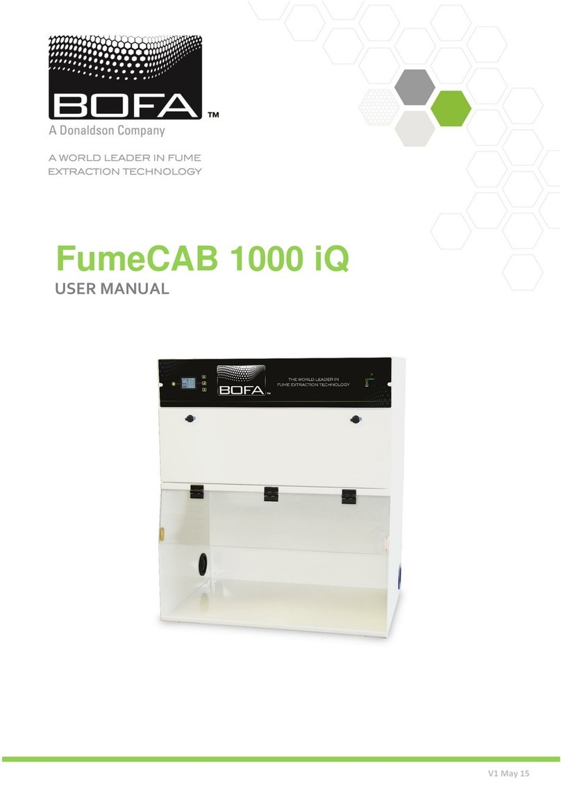 Bofa FumeCAB 1000 iQ User manual