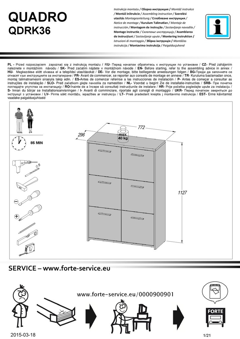 Forte QDRK36 Assembling Instruction