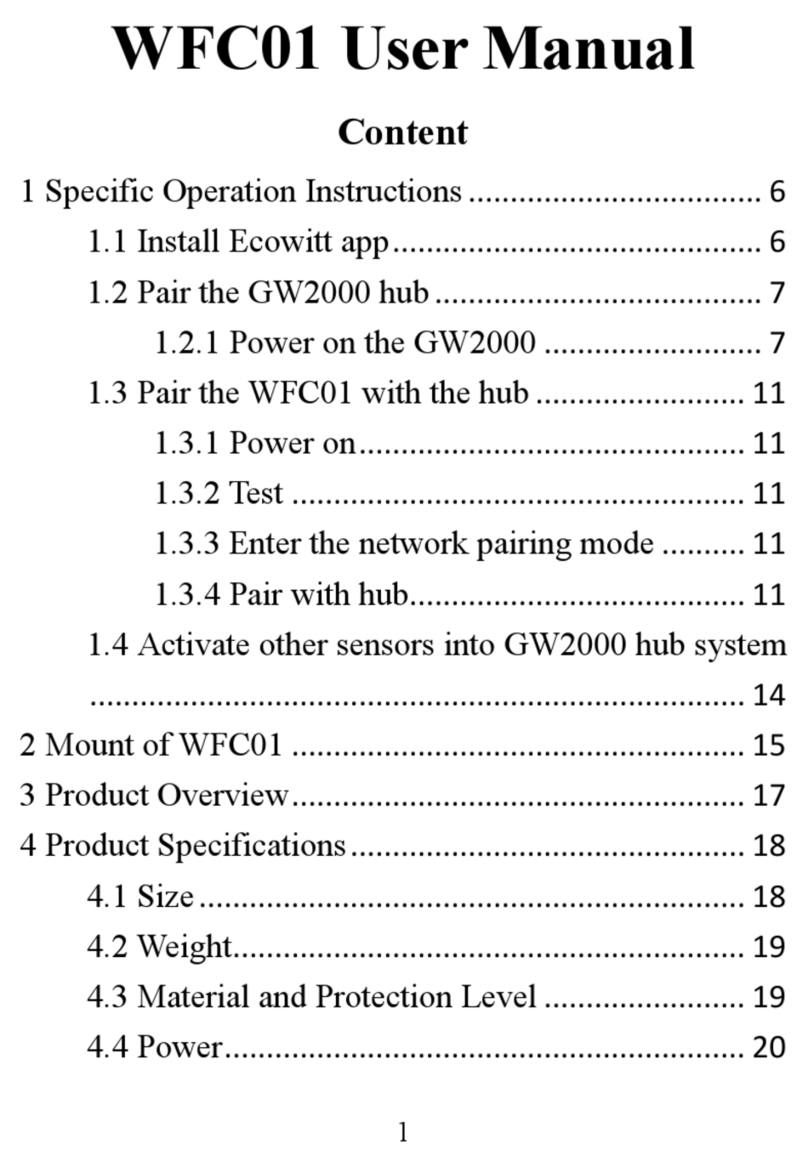 ECOWITT WFC01 user manual