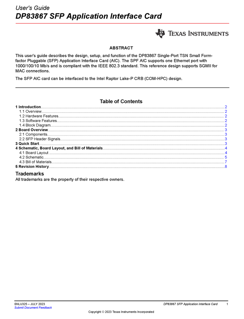 Texas Instruments DP83867 User manual