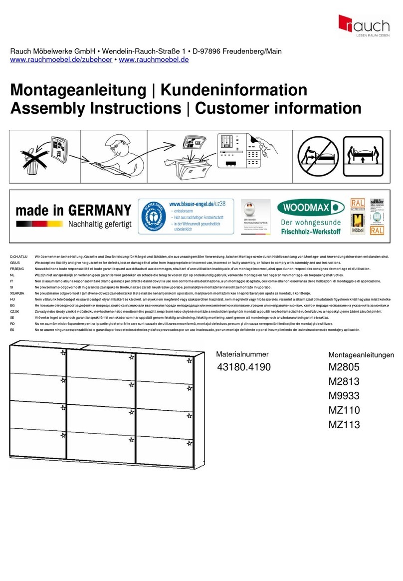 Rauch M2805 Assembly instructions