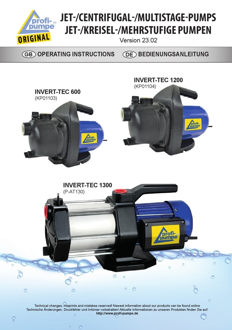 Profi-pumpe INVERT-TEC 600 operating instructions