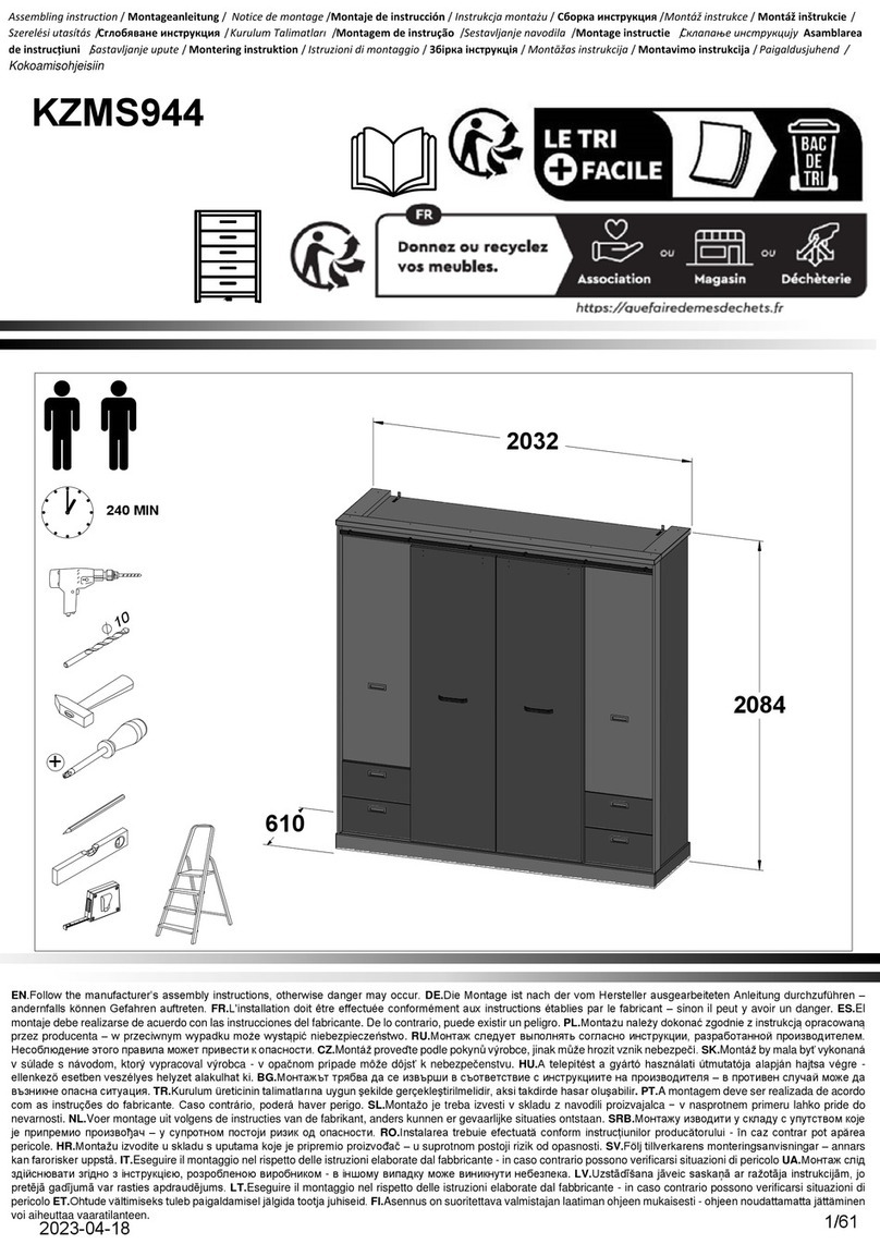 Forte KZMS944 Assembling Instruction Forte KZMS944 Assembling Instruction
