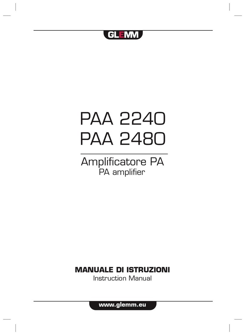 GLEMM PAA 2240 User manual