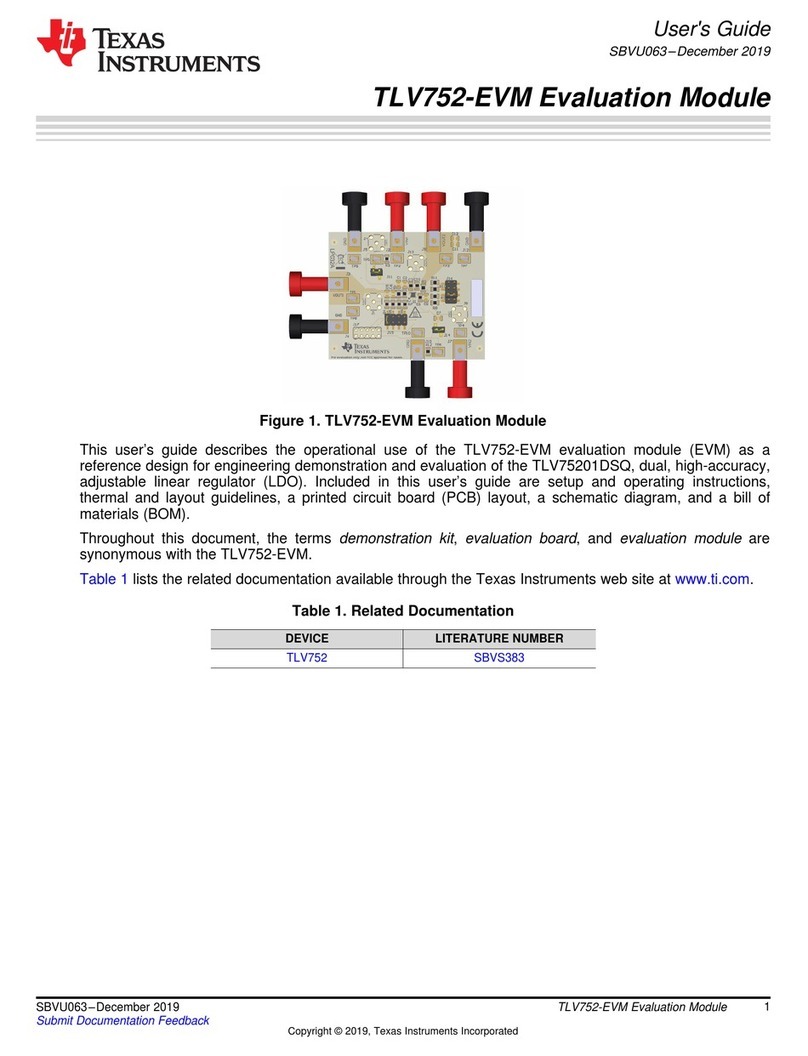 Texas Instruments TLV752-EVM User manual