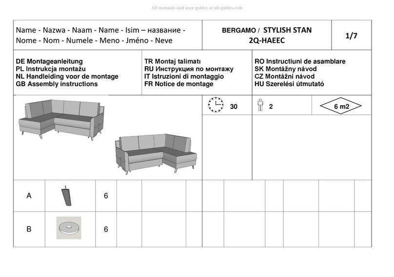 mobelix BERGAMO 2Q-HAEEC Assembly instructions