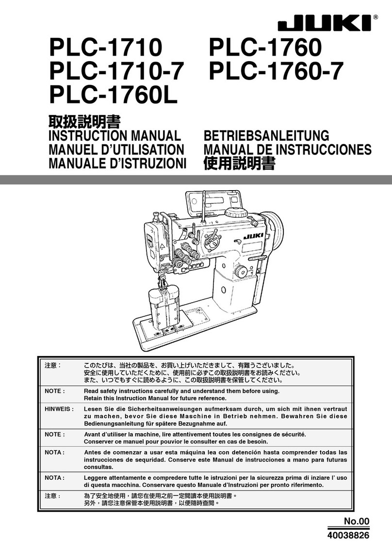 JUKI PLC-1710 User manual