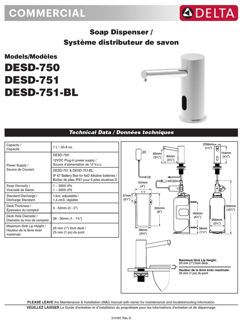 Delta HDF DESD-750 User manual