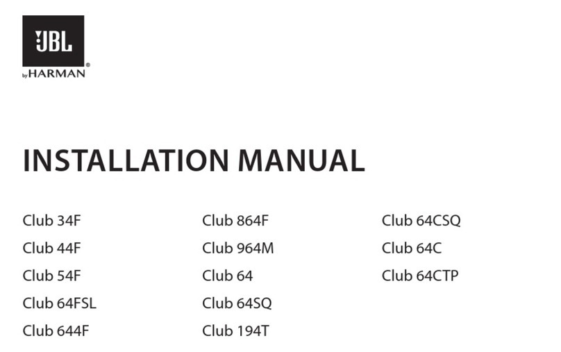 Harman JBL Club 34F User manual