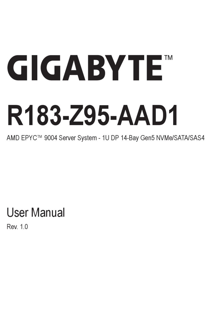 Gigabyte R183-Z95-AAD1 User manual