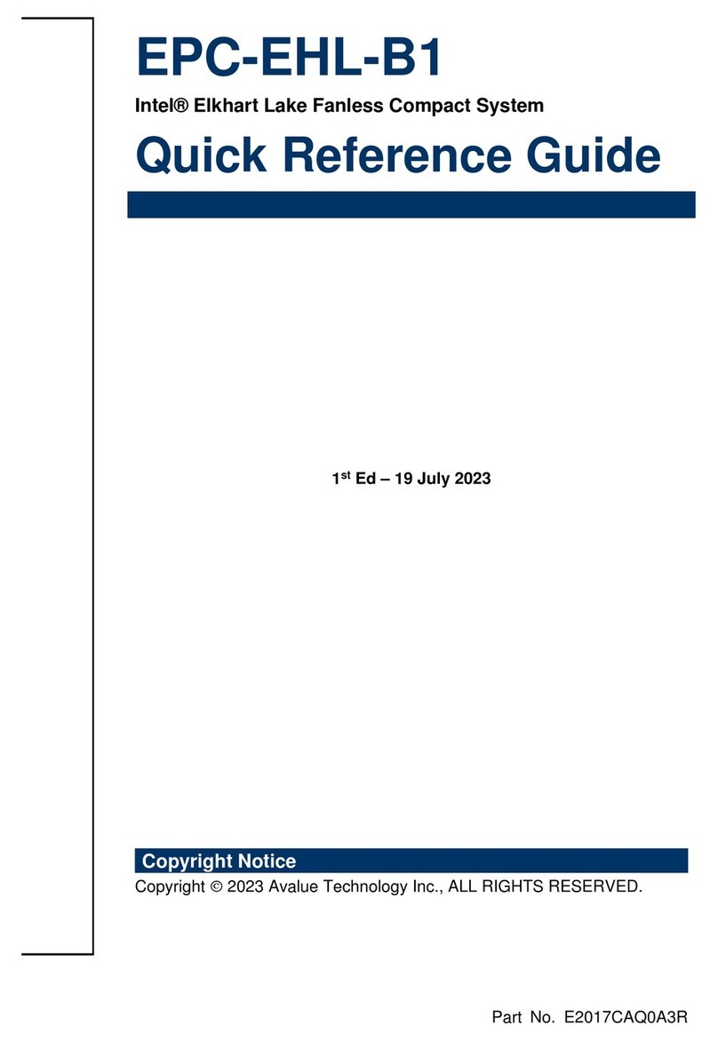 Avalue Technology EPC-EHL-DIN User manual