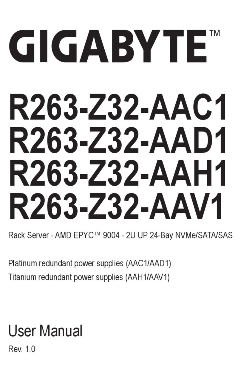 Gigabyte R263-Z32 User manual