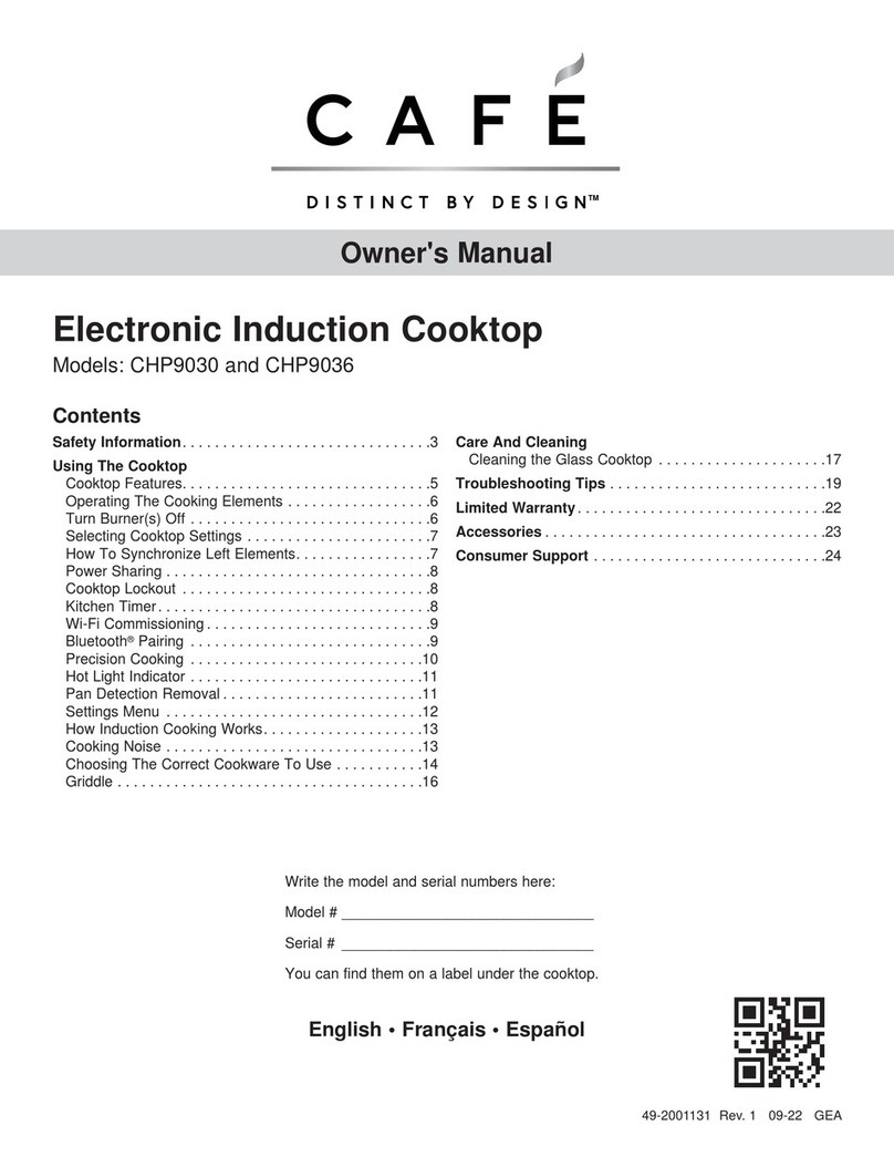 Cafe CHP9030 User manual