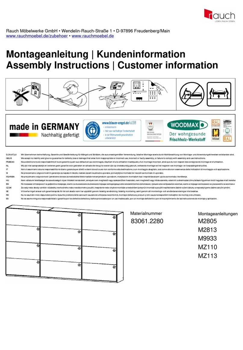 Rauch M2805 Assembly instructions