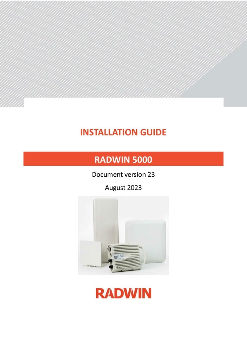 Radwin 5000 User manual