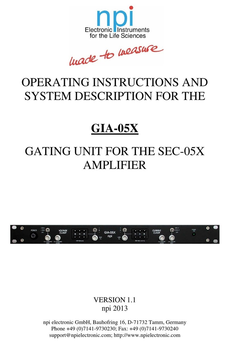 NPI GIA-05X Operating instructions and system description