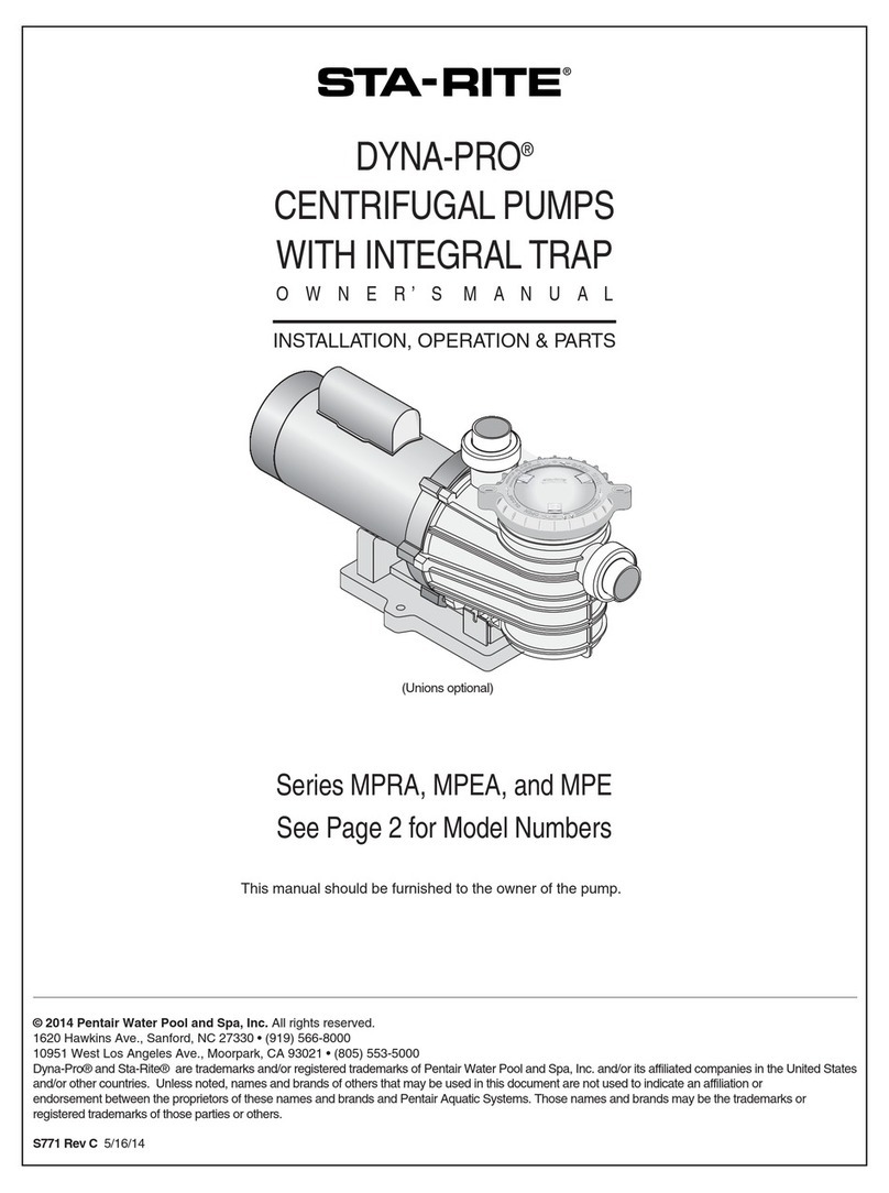 STA-RITE DYNA-PRO MPRA Series User manual
