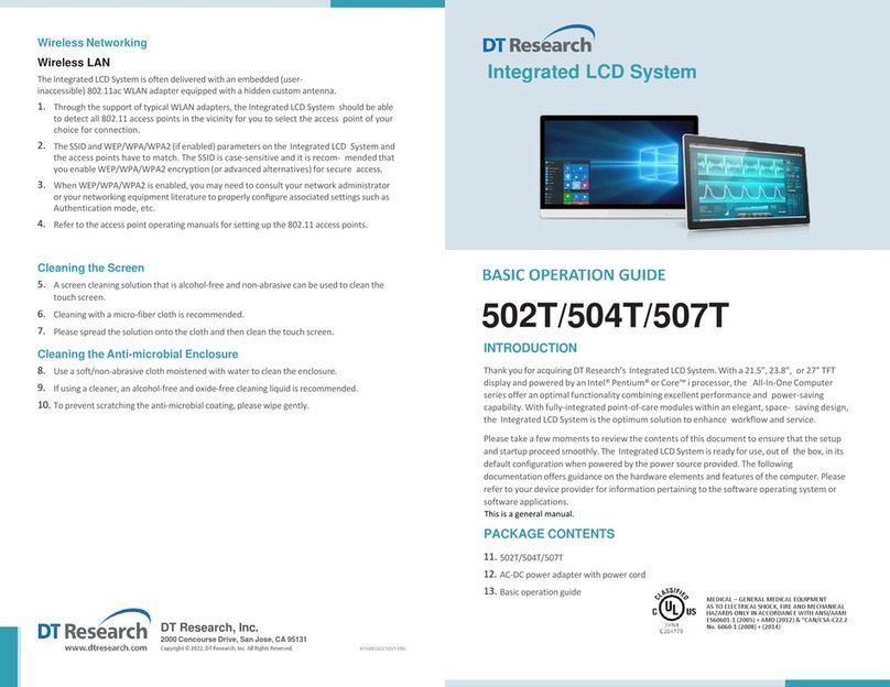 DT Research 502T Assembly instructions