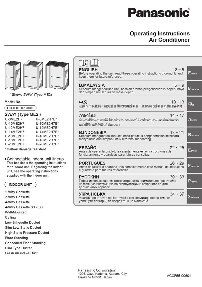 Panasonic U-8ME2H7E Series User manual Panasonic U-8ME2H7E Series User manual
