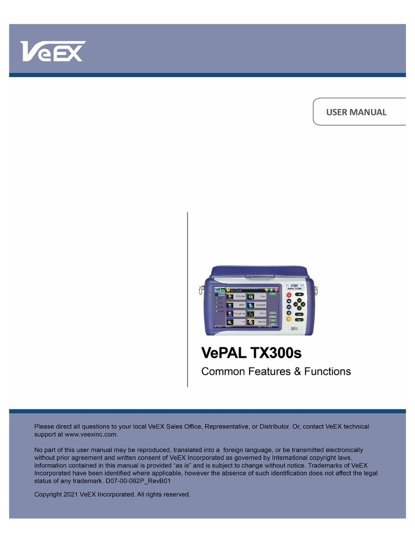 VeEX VePAL TX320s user manual