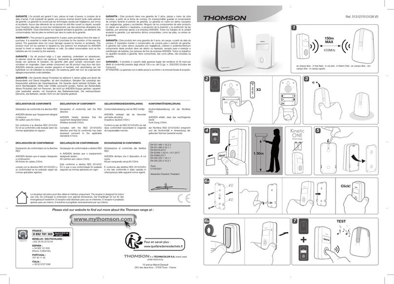 THOMSON 513128 User manual