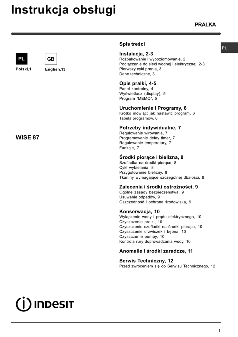 Indesit WISE 87 User manual