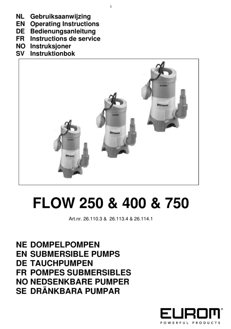 EUROM FLOW 250 operating instructions