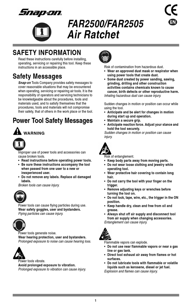 Snap-On FAR2500 User manual