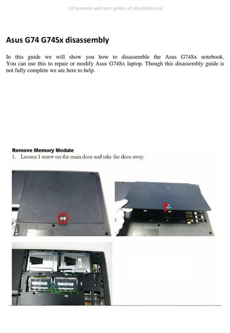 Asus G74S Series Installation instructions