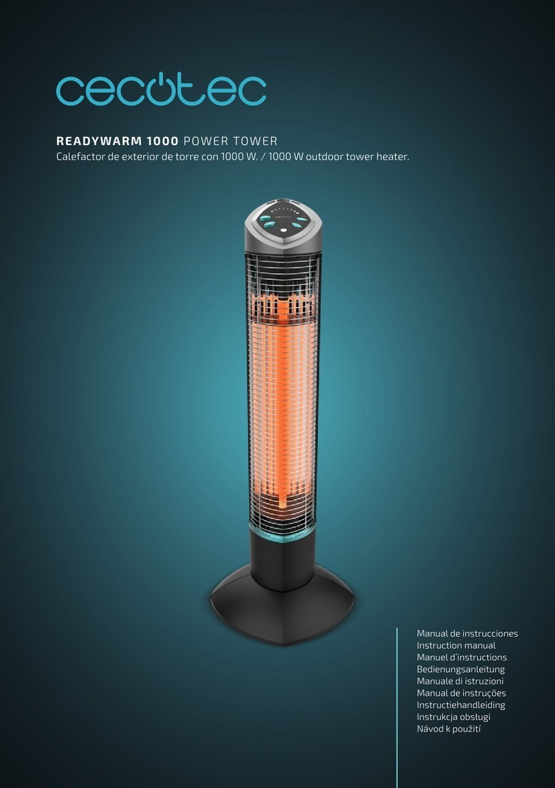 cecotec READYWARM 1000 POWER TOWER instruction manual
