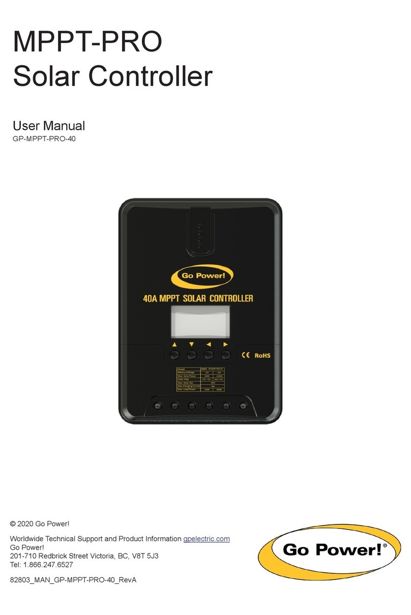 Go Power MPPT-PRO User manual Go Power MPPT-PRO User manual