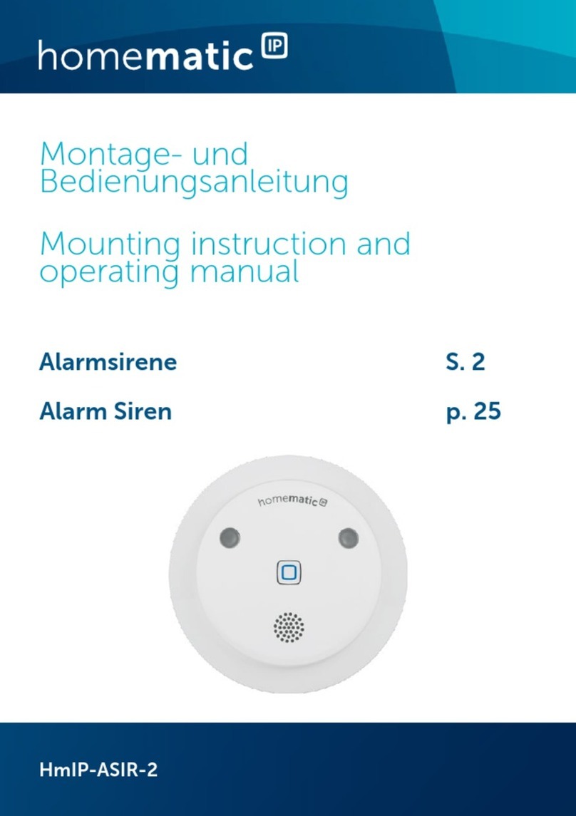 HomeMatic HmIP-ASIR-2 Mounting instruction and operating manual