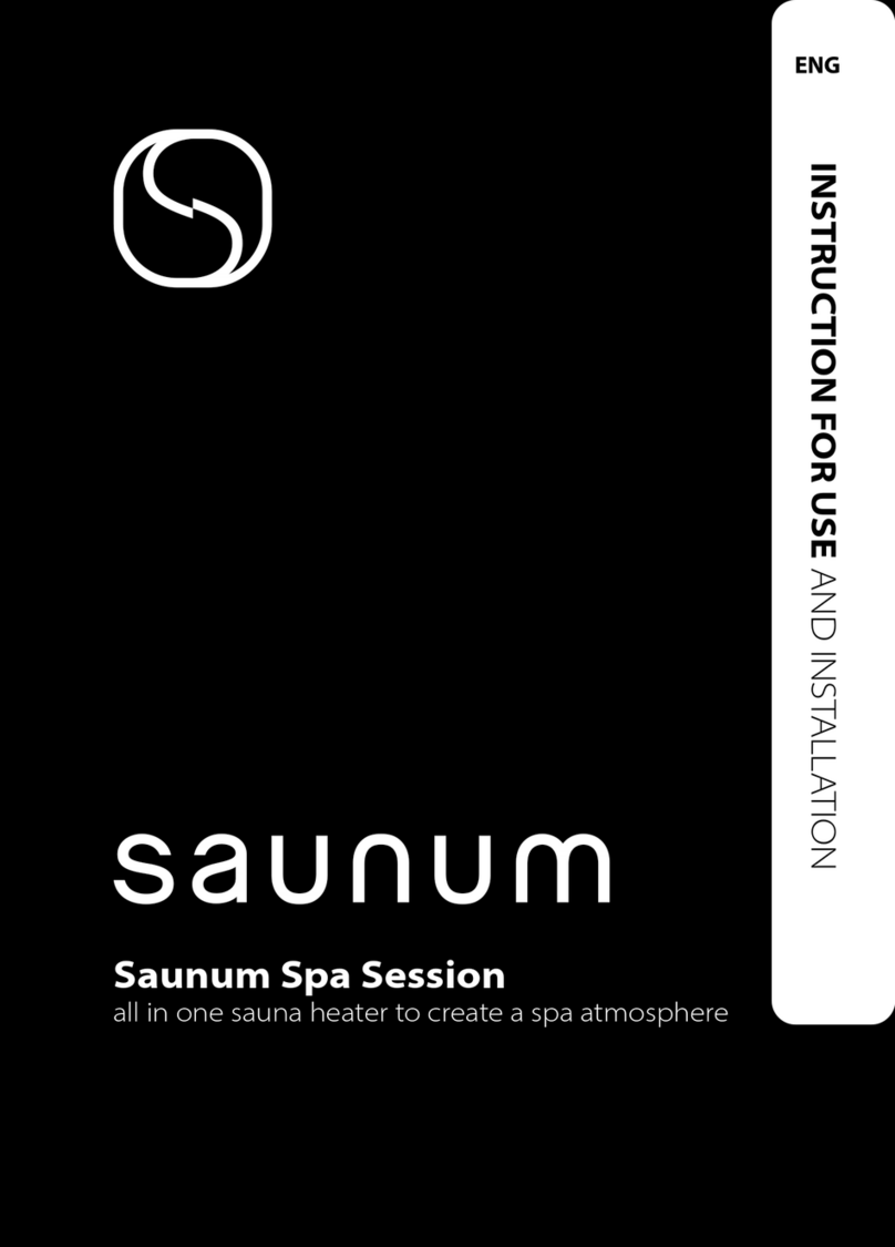 Saunum Spa Session Operation manual