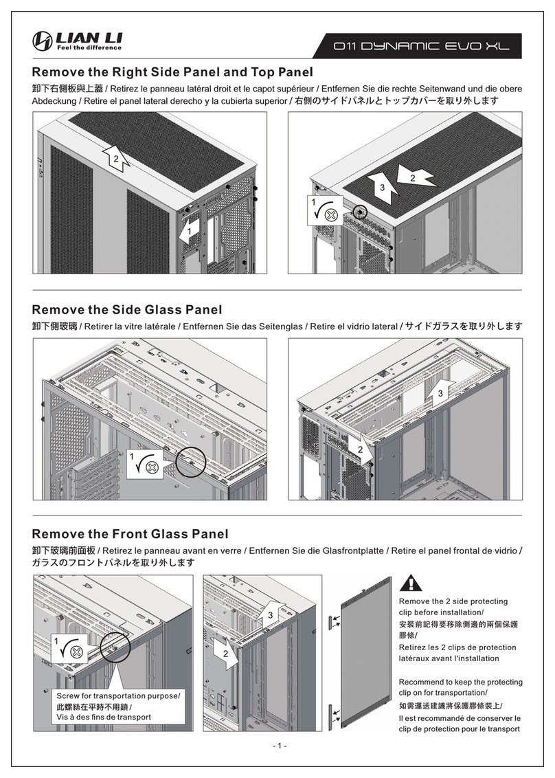 Lian-Li O11 DYNAMIC EVO XL User manual