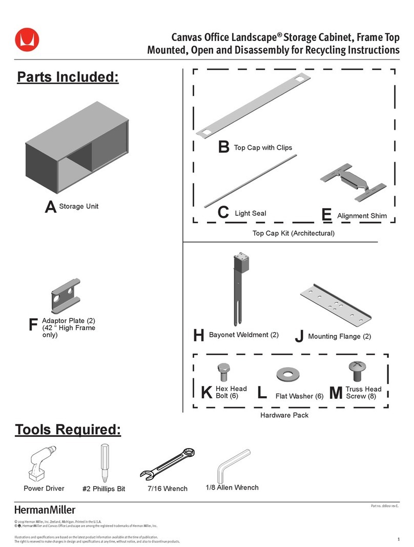 Herman Miller Canvas Office Landscape quick start guide