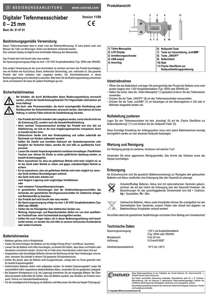 Conrad 81 67 61 User manual