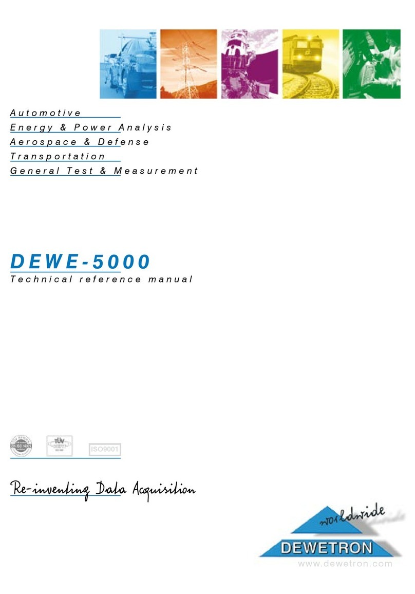Dewetron DEWE-5000 Technical reference manual