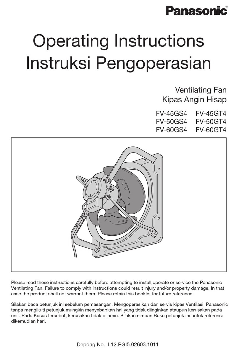 Panasonic FV-45GS4 User manual