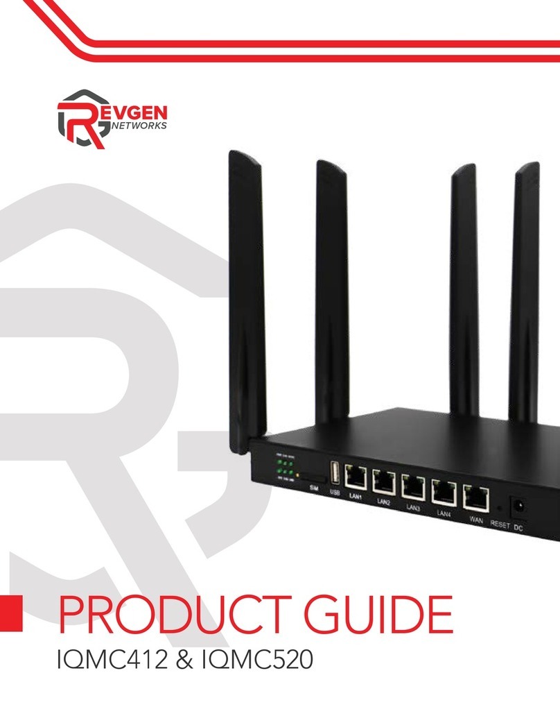 REVGEN NETWORKS IQMC412 User manual