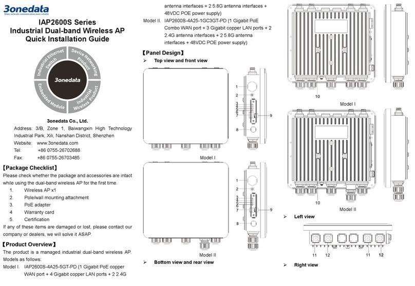 3One data IAP2600S Series User manual