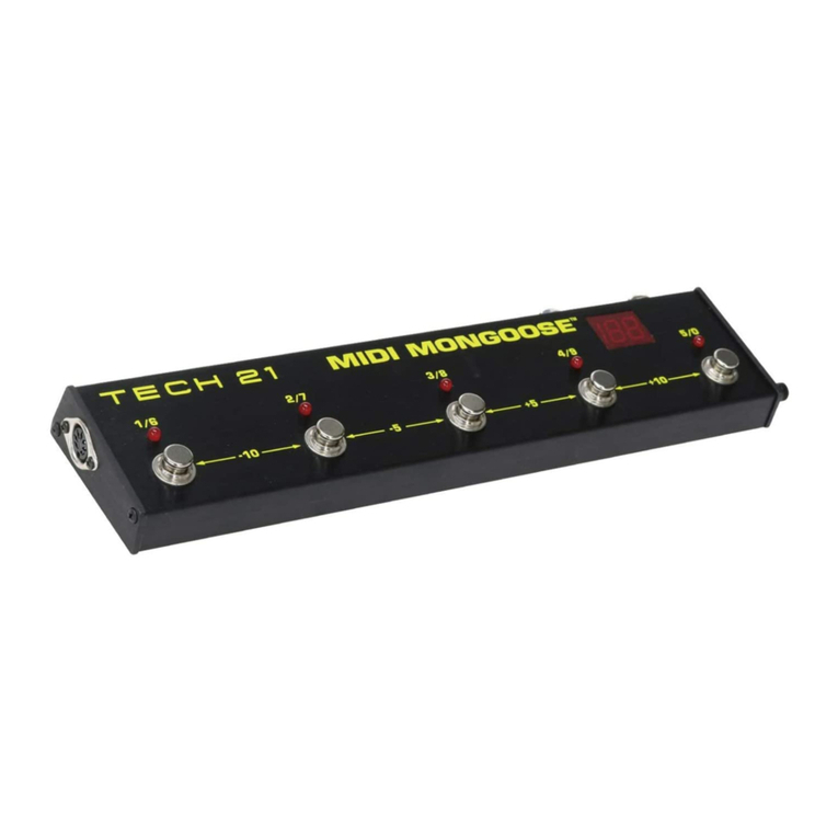tech21 MIDI MONGOOSE user manual