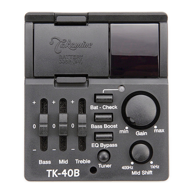 Takamine TK-40B user manual