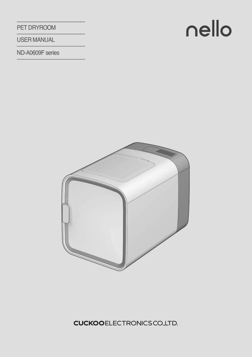Cuckoo nello ND-A0609F Series user manual Cuckoo nello ND-A0609F Series user manual