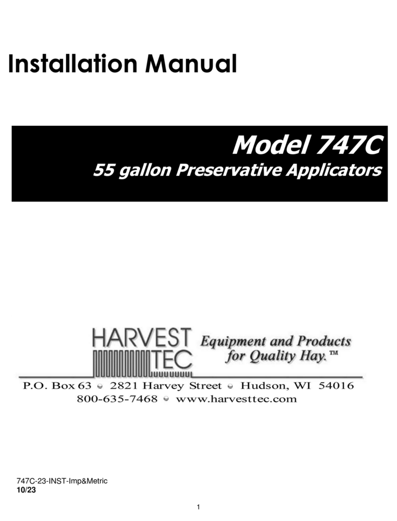 Harvest TEC 747C installation manual