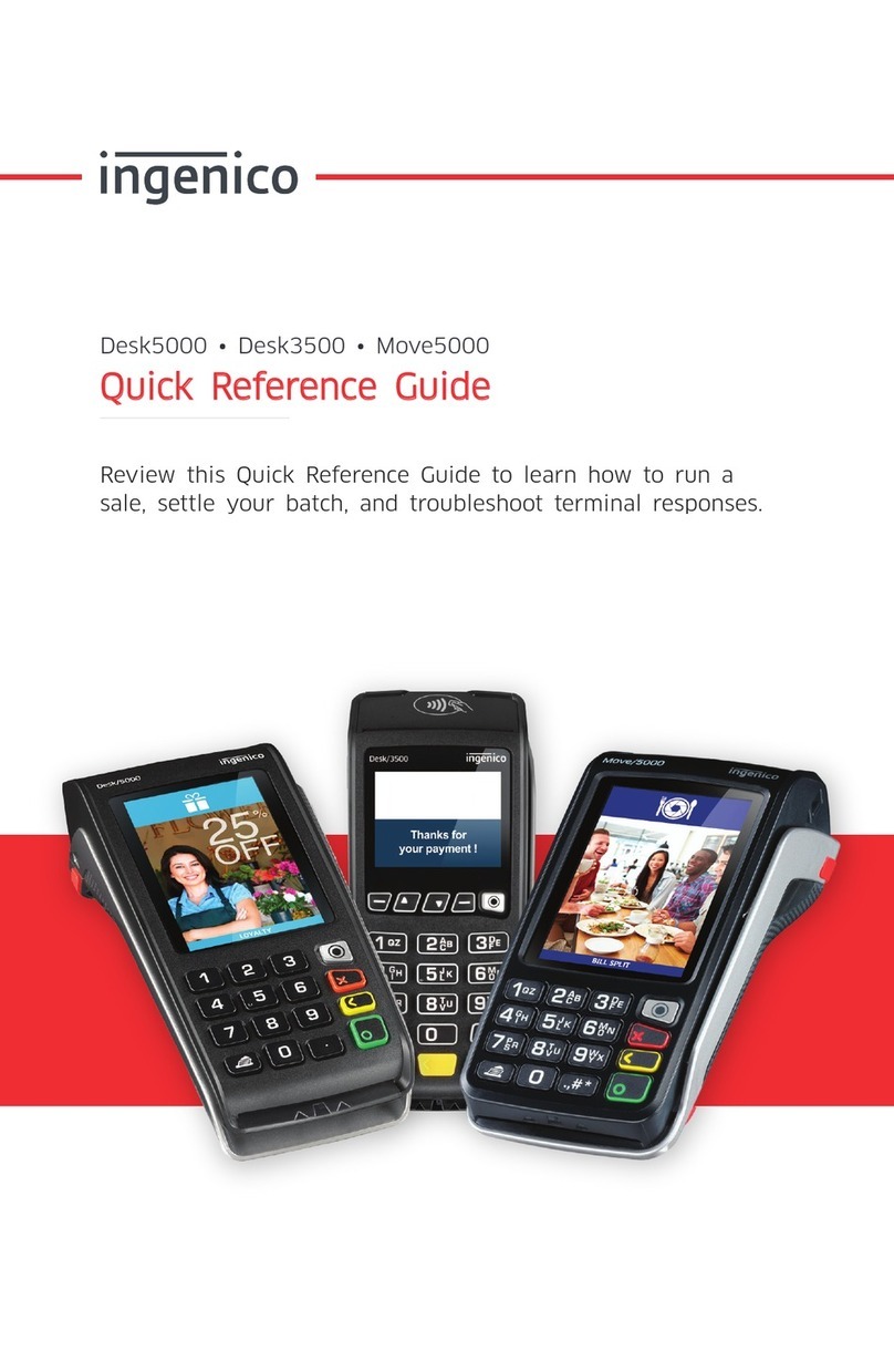 Ingenico DESK/5000 Quick reference guide
