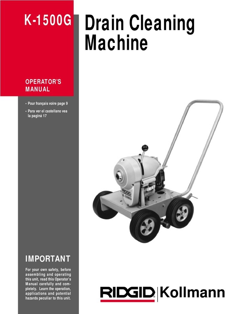 RIDGID Kollmann K-1500G Operator's manual