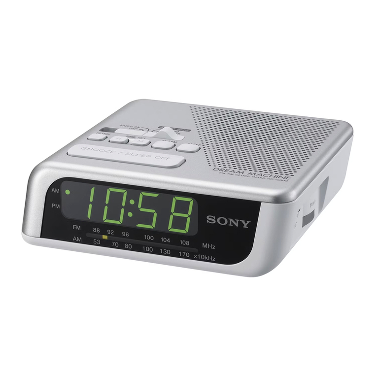 Sony Dream Machine ICF-C205 User manual