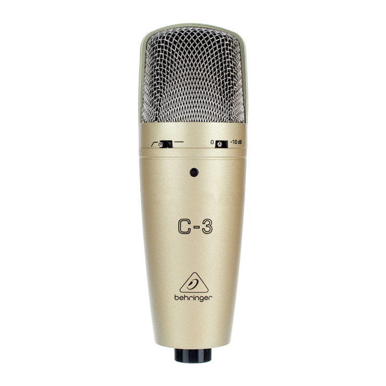Behringer C-3 quick start guide